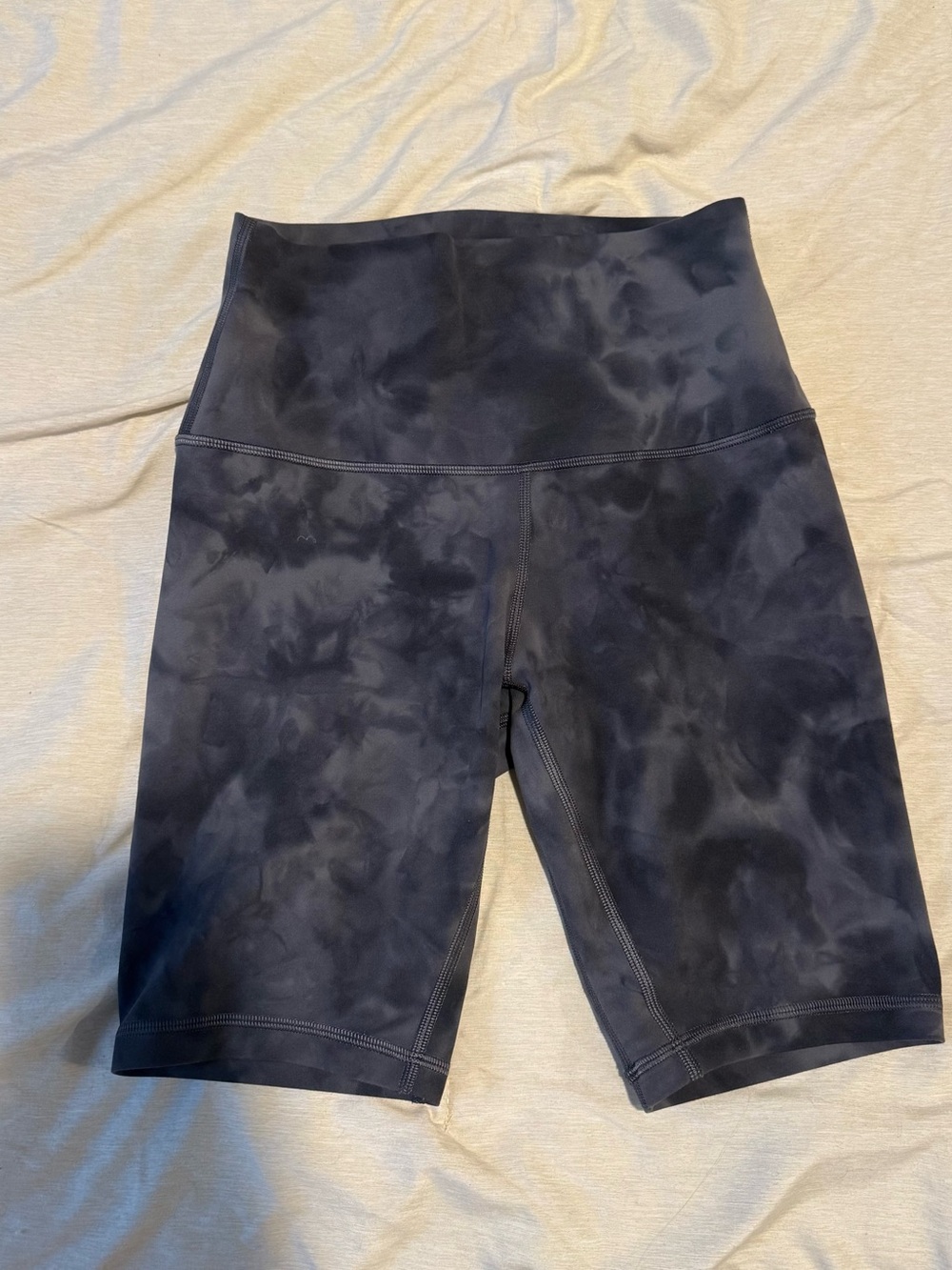 lululemon athletica Black Tie-Dye High-Rise Bike Shorts